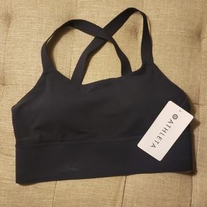 Athleta A-C Warrior Longline Bra NWT M Navy